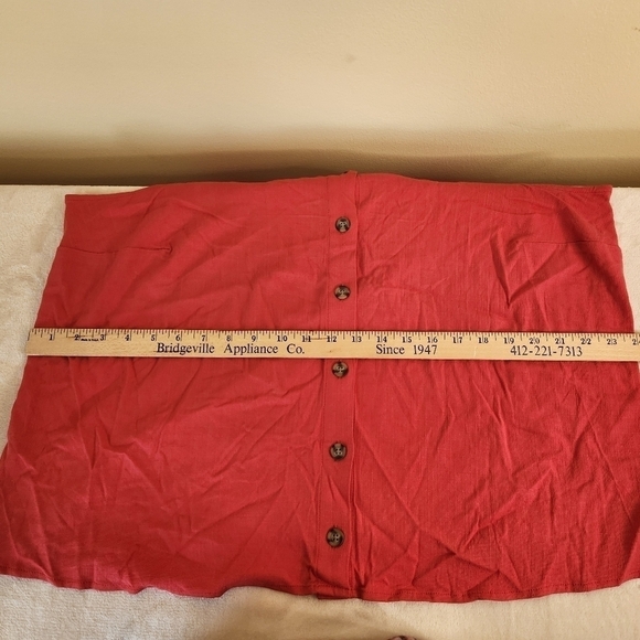 Market & Spruce Wide Strap Camisole  Size 1X Red/Orange - Picture 6 of 8